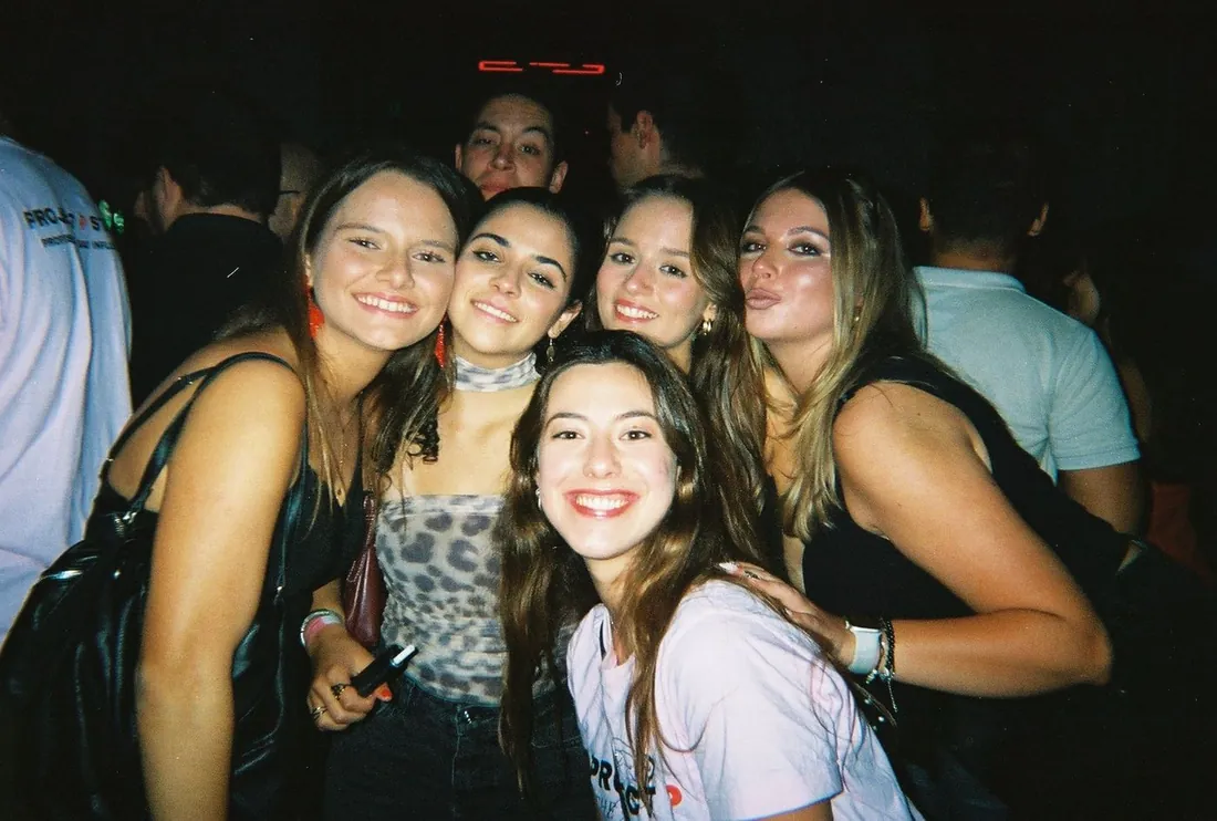 Group of friends who met on the crawl